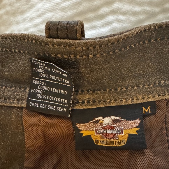Harley-Davidson Brown Leather Detail - Picture 6 of 13